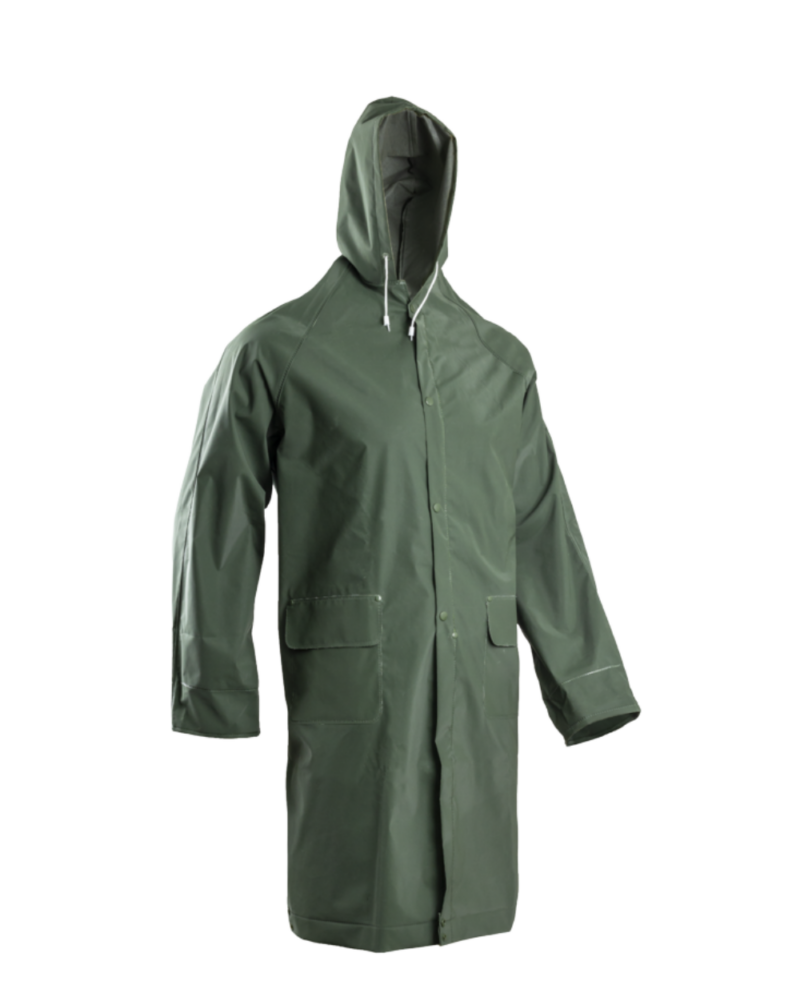 MANTEAU DE PLUIE DOUBLE ENDUCTION PVC VERT