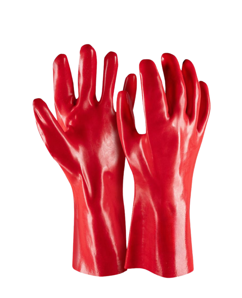 GANTS PVC ROUGE IVOIRE CHEM LONGUEUR 35CM, T10