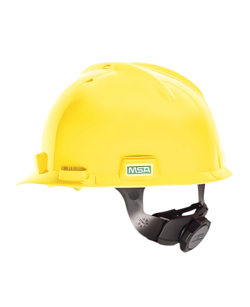 CASQUE DE SECURITE MSA V-GARD STYLE CASQUETTE + MOLETTE, JAUNE