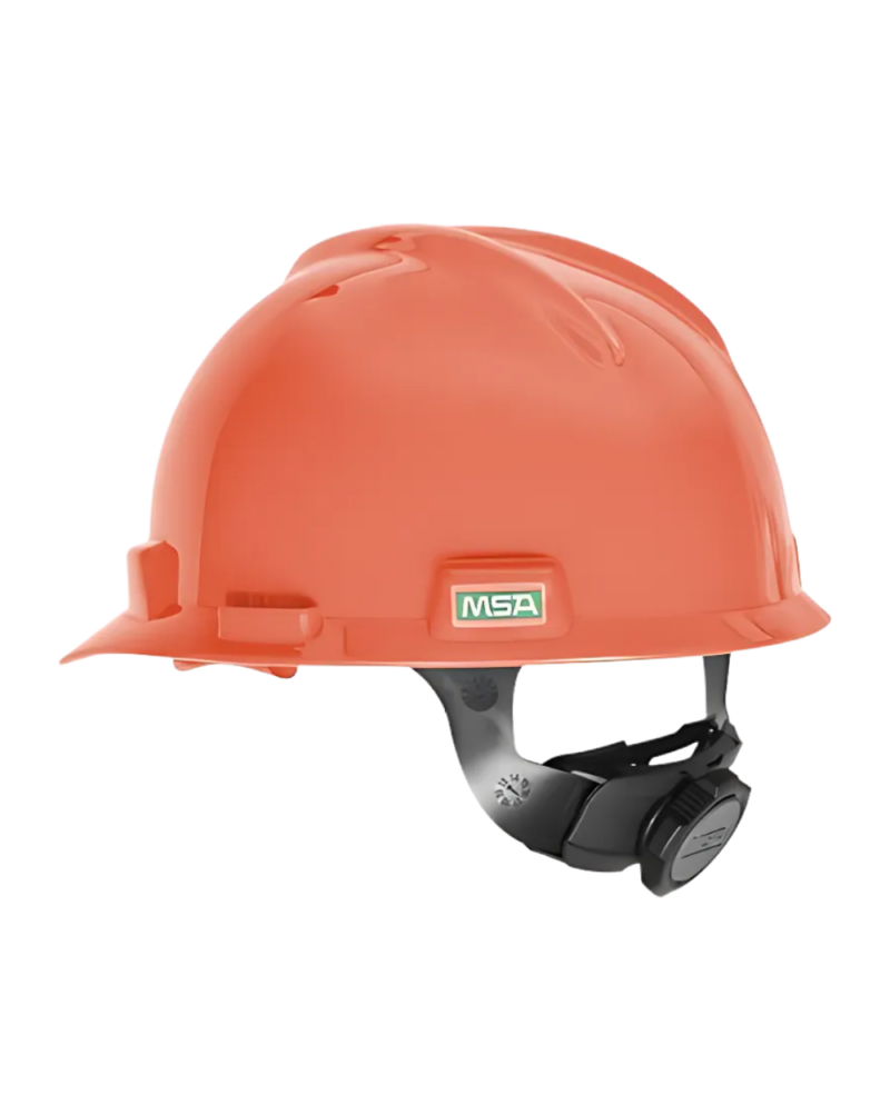 CASQUE DE SECURITE MSA V-GARD STYLE CASQUETTE + MOLETTE, ORANGE