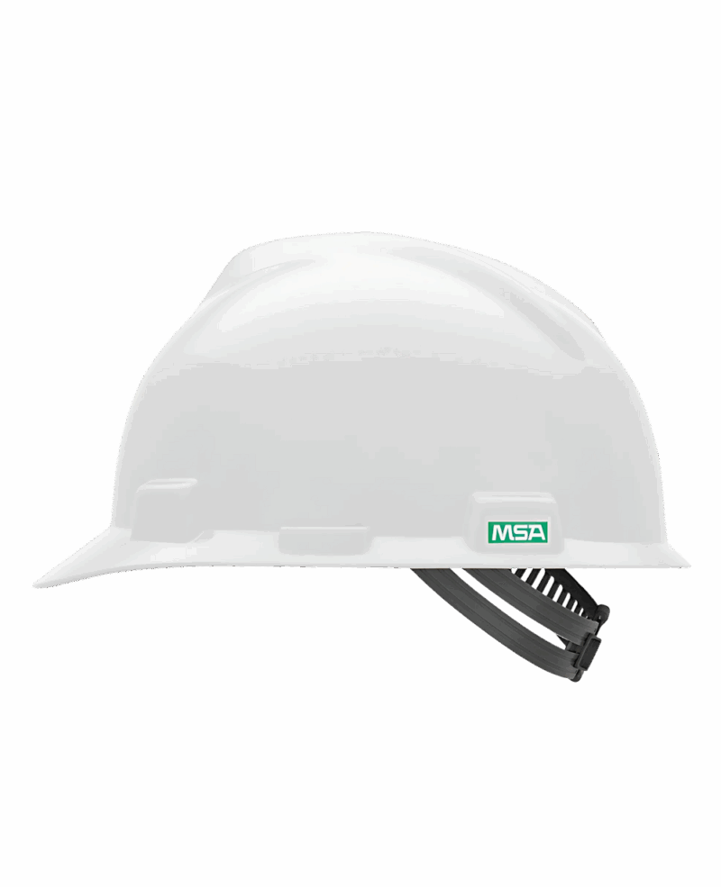 Casque de sécurité MSA V-Gard, non ventilé, blanc