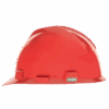 Casque de sécurité MSA V-Gard, non ventilé, Rouge