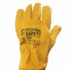 GANT MAITRISE IVOIRE SAFETY AMS-1210 EN CUIR DE CHEVRE, JAUNE