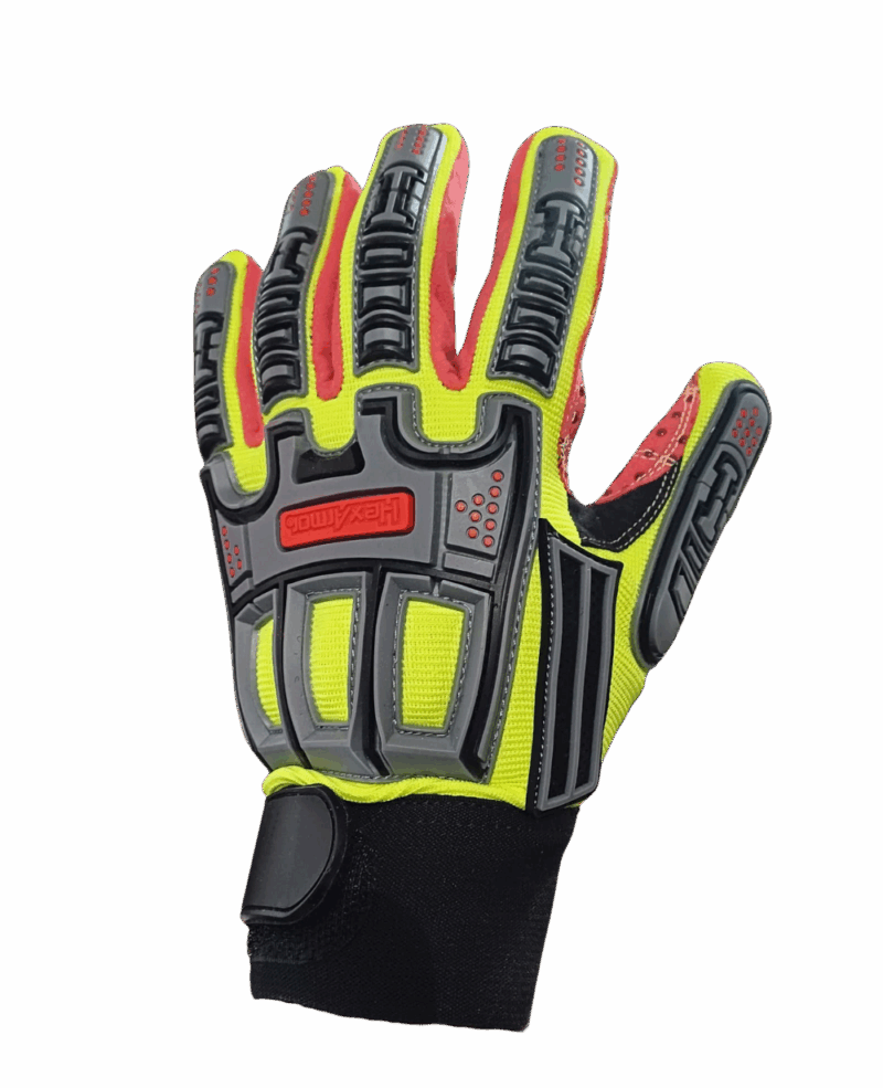 GANT ANTI-COUPURE HEXARMOR, CUT E/ANTI-IMPACT/PICOT, HV JAUNE