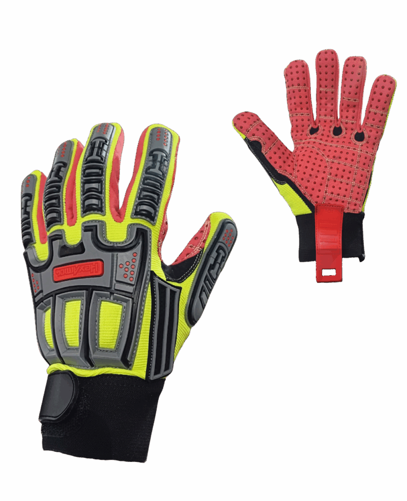 GANT ANTI-COUPURE HEXARMOR, CUT E/ANTI-IMPACT/PICOT, HV JAUNE – Image 3