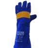 GANT SOUDEUR IVOIRE SAFETY AMS-1106, EN CUIR CROUTE BLEU AVEC PAUME RENFORCE JAUNE