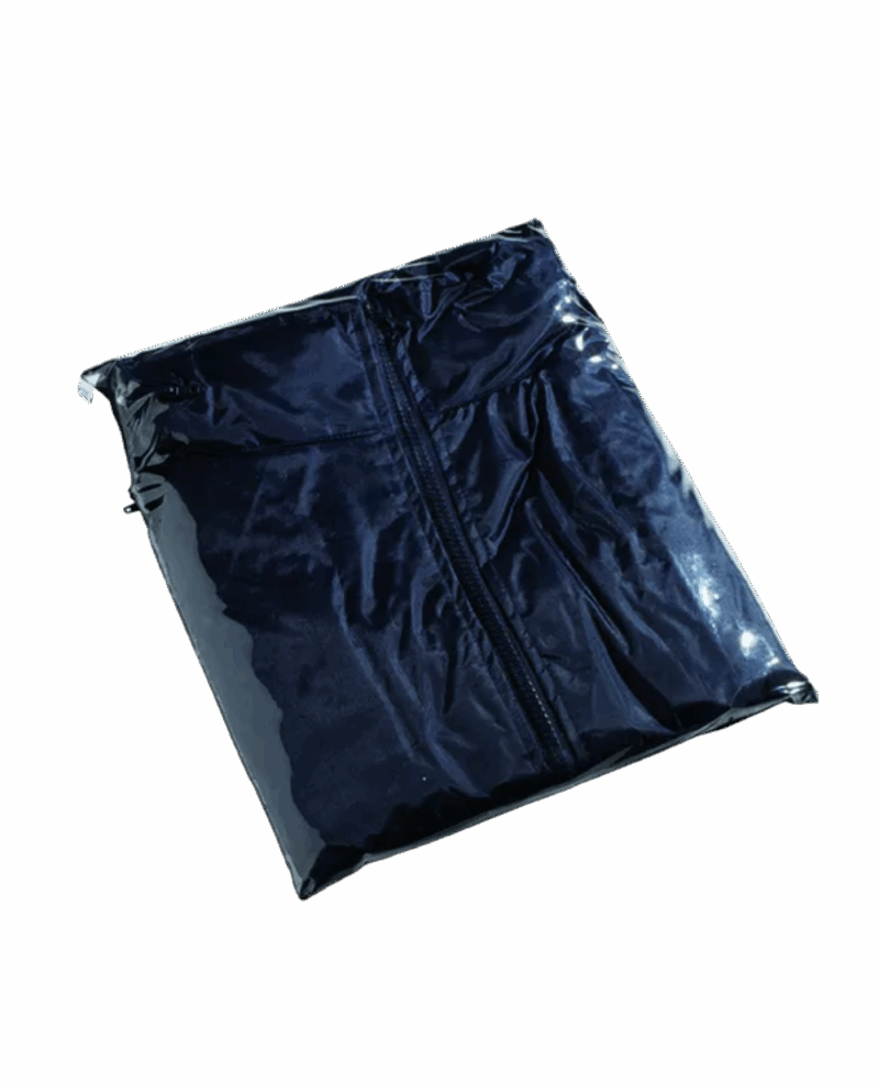 MANTEAU DE PLUIE PVC SOUPLE BLEU – Image 3