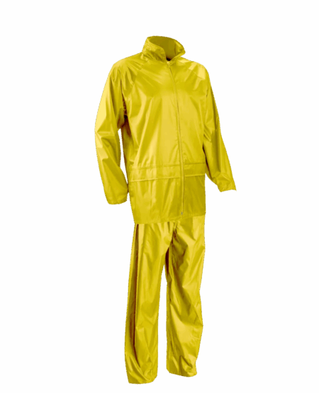 ENSEMBLE DE PLUIE PLUVIO 100% POLYESTER, JAUNE