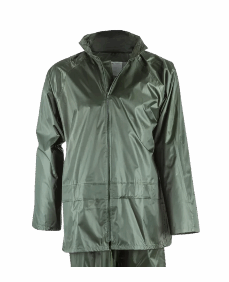 ENSEMBLE DE PLUIE PLUVIO VERT 100% POLYESTER – Image 2