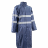 MANTEAU PLUIE RAINET COAT BLEU NAVY AVEC 2 BANDES RETROREFLECHISSANTES