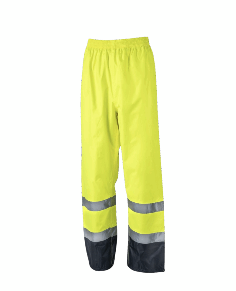 ENSEMBLE DE PLUIE RAINSTORM JAUNE HV/NAVY OXFORD + BANDES REFLECHISSANTES – Image 3