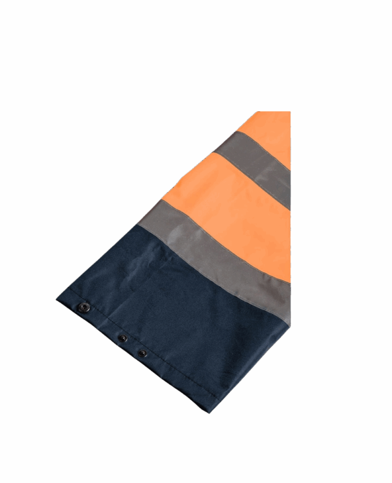 ENSEMBLE DE PLUIE RAINSTORM ORANGE/NAVY OXFORD + BANDES REFLECHISSANTES – Image 5