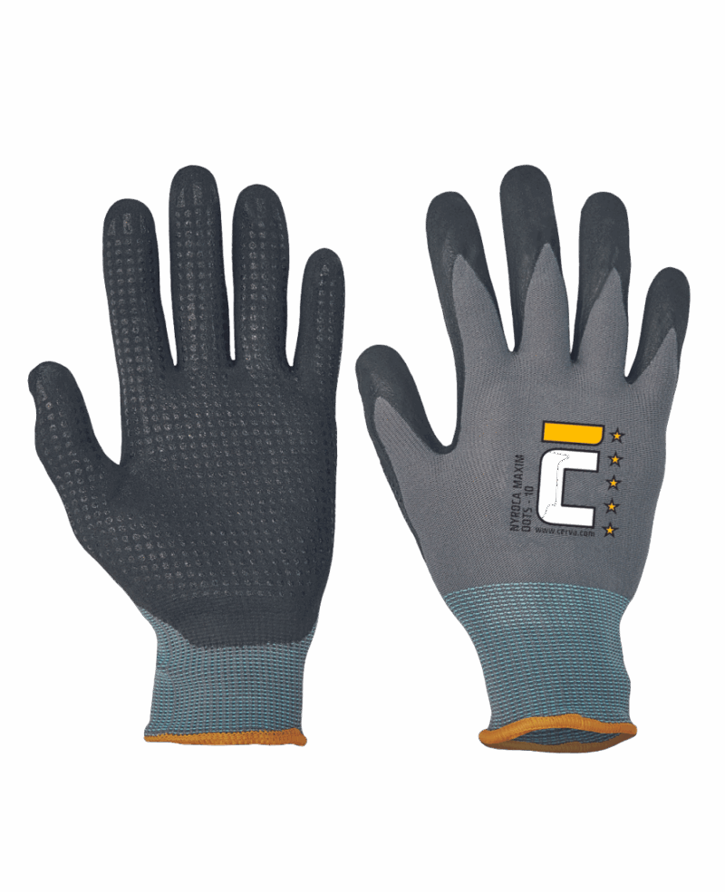 GANT DE PRECISION CERVA NYROCA MAXIM DOTS, ENDUCTION NITRILE AVEC PICOTS – Image 3
