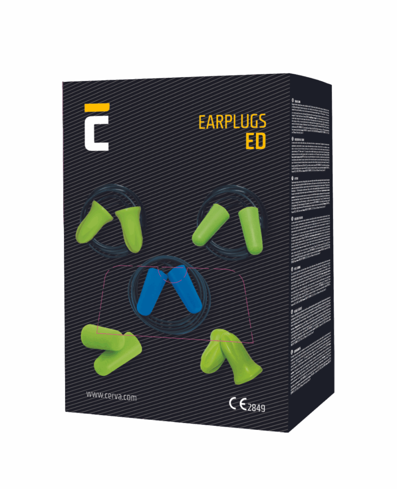 BOUCHON D'OREILLE ED COMFORT CERVA AVEC CORDE SNR37DB VENDU PAR BOITE DE 250 PAIRES – Image 2