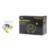 BOUCHON D'OREILLE REUTILISABLE JAUNE+BOITIER DE RANGEMENT(VENDU PAR BOITE DE 50)