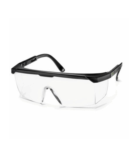 LUNETTE DE SECURITE OCULAIRE TRANSPARENT PROTECTION LATERALE AVEC BRANCHE REGLABLES