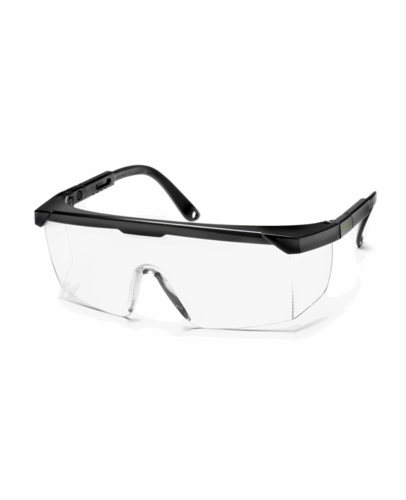 LUNETTE DE SECURITE OCULAIRE TRANSPARENT PROTECTION LATERALE AVEC BRANCHE REGLABLES