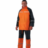 ENSEMBLE DE PLUIE PVC SOUPLE ORANGE FLUO