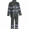 ENSEMBLE DE PLUIE RAINET, VERT AVEC BANDES REFLECHISSANTES