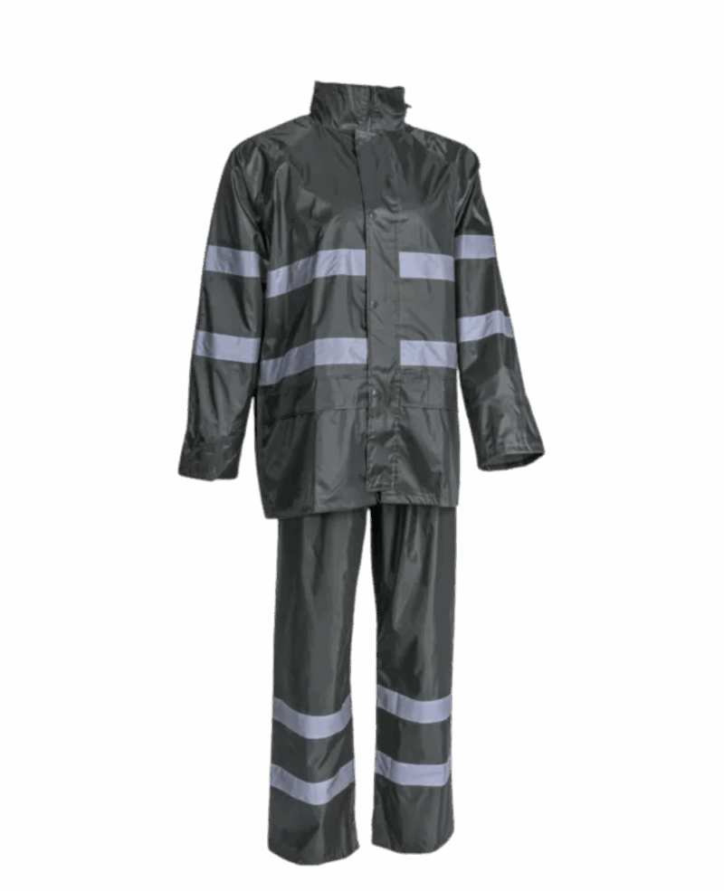 ENSEMBLE DE PLUIE RAINET, JAUNE AVEC BANDES REFLECHISSANTES