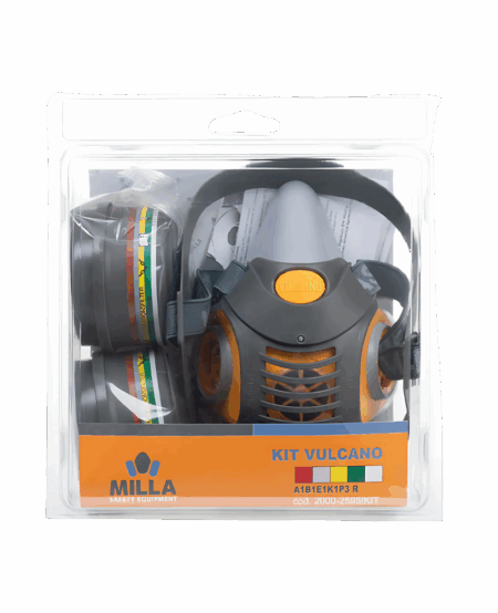 KIT DEMI MASQUE VULCANO AVEC DEUX FILTRES A1B1E1K1