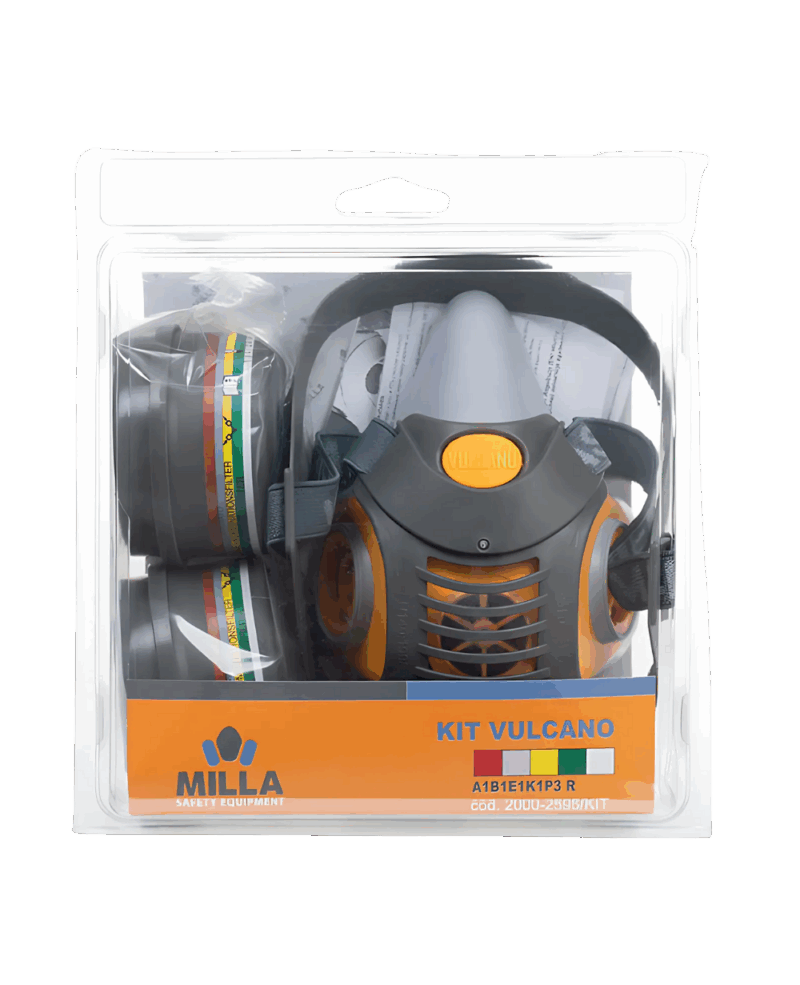 KIT DEMI MASQUE VULCANO AVEC DEUX FILTRES A1B1E1K1