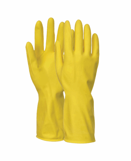GANT LATEX JAUNE ACTIVE CHEM, CONTACT ALIMENTAIRE EPAISSEUR 0,30MM