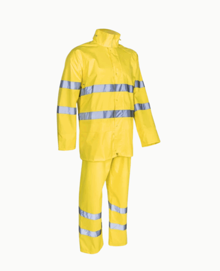ENSEMBLE DE PLUIE RAINET, JAUNE AVEC BANDES REFLECHISSANTES