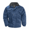 PARKA BEAVER - 60%CO/40%PES + FOURRURE INTERIEURE - BLEU