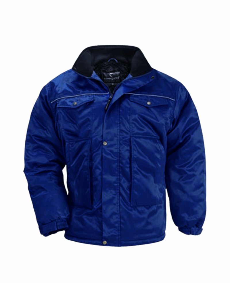 PARKA BEAVER - 60%CO/40%PES + FOURRURE INTERIEURE - BLEU – Image 3