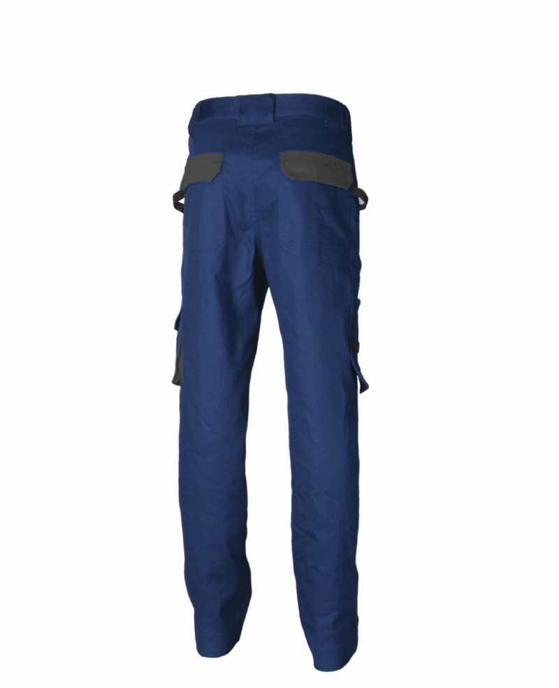 PANTALON DE TRAVAIL COMMANDER 100% COTON, BLEU ROYAL – Image 2