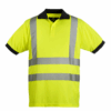POLO YARD MANCHE COURTE HI VIZ JAUNE BAUDRIER AVEC BANDES RETROREFLECHISSANTE S