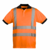 POLO YARD MANCHE COURTE HV ORANGE AVEC BANDE RETROREFLECHISSANTE
