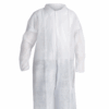 BLOUSE JETABLE ACTIVE COVER X410, BLANC EN POLYPROPYLENE 40G COL CLASSIQUE