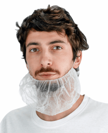 COUVRE BARBE ACTIVE COVER X77 EN POLYPROPYLENE - BLANC (PAQUET DE 100 PCS)