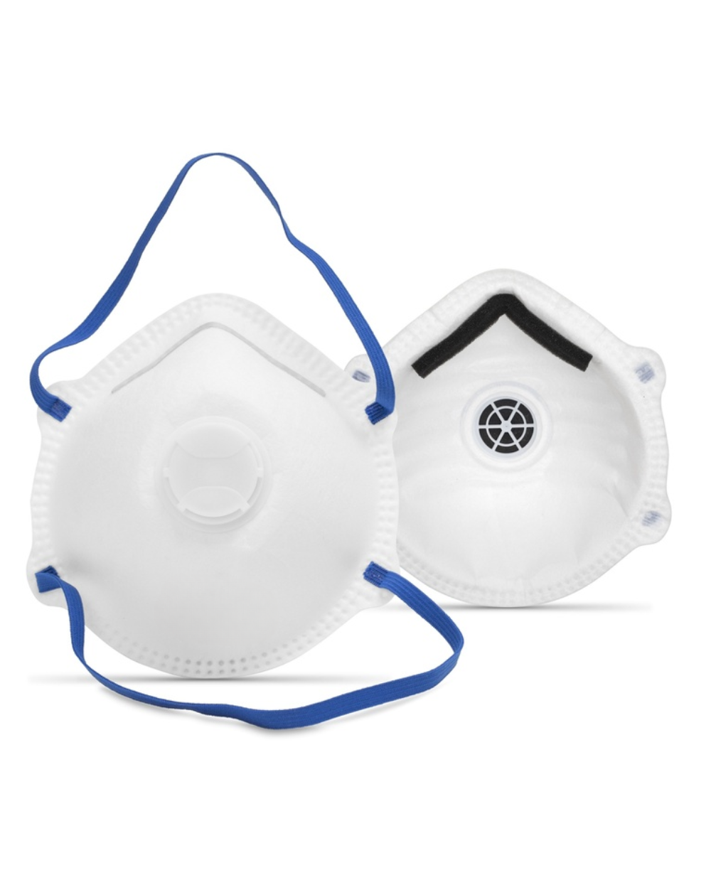 MASQUE FPP2 NR AVEC VALVE, R21 IVOIRE SAFETY (BTE DE 10 MASQUES)