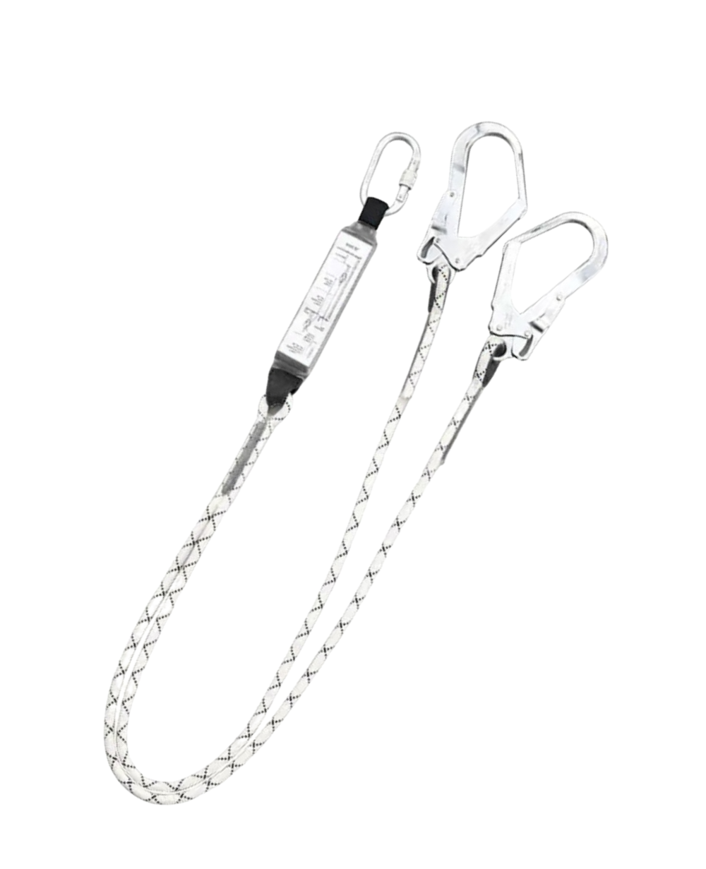 LONGE ACTIVE FA855, DOUBLE LONGUEUR 1,8 METRES+ 2 CROCHETS + 1 MOUSQUETON + ABSORBEUR