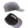 CASQUETTE DE SECURITE ANTI-HEURT GRIS COQUE ABS + REGLAGE VELCRO