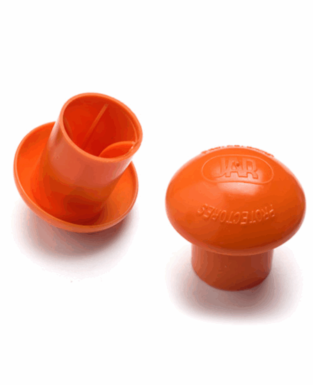 EMBOUT DE SECURITE JAR, ORANGE (SACHET DE 100 PIECES)