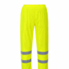 PANTALON DE PLUIE H441 PORTWEST HAUTE VISIBILITE,  JAUNE AVEC BANDES