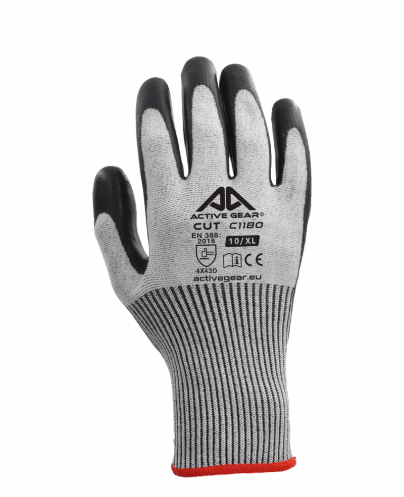 GANT ACTIVE CUT C1180, ANTI-COUPURE CUT D ENDUCTION LATEX NOIR DIAMOND GRIP – Image 2