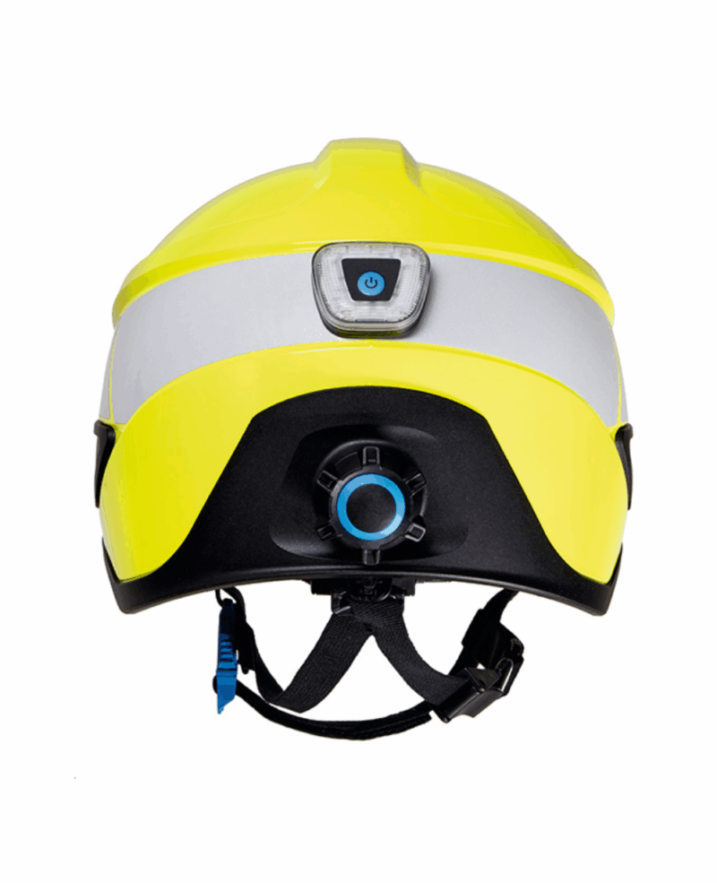 CASQUE POMPIER DRAEGER HPS SAFEGUARD, JAUNE FLUORESCENT ECRAN FACIAL ANTI-RAYURE – Image 4