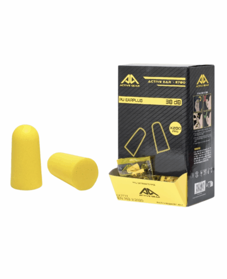 BOUCHON D'OREILLE SANS CORDE EN MOUSSE PU, JAUNE SNR 38DB  (BTE DE 200)