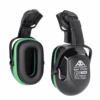 COQUILLE ANTI-BRUIT EAR ACTIVE E740H COQUE EN ABS 0% METAL NOIR/VERT SNR 30DB