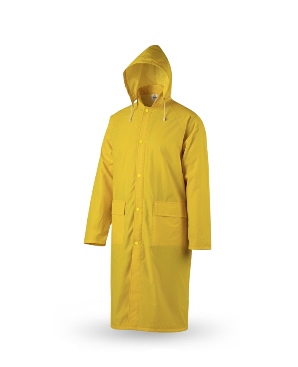 MANTEAU DE PLUIE EN POLYESTER/PVC CYCLONE - JAUNE