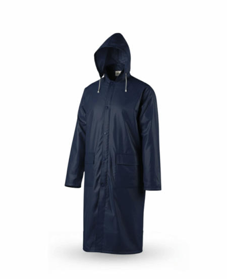 MANTEAU DE PLUIE EN POLYESTER/PVC CYCLONE -NAVY