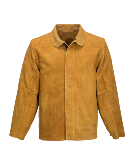 VESTE DE SOUDEUR SW34 PORTWEST, EN CUIR DE VACHETTE COULEUR BRONZE