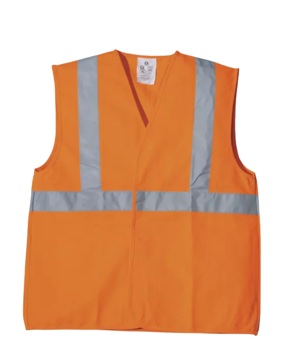 GILET ECO HI-VIZ ORANGE BANDE BAUDRIER – Image 2