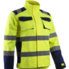 VESTE DE TRAVAIL HIBANA JAUNE HAUTE VISIBILITE/MARINE POLYCOTON