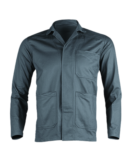 VESTE DE TRAVAIL INDUSTRY COULEUR GRIS POLYCOTON 0% METAL